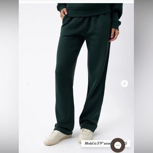 Cozy Earth Straight Leg CityScape Sweatpants in Spruce NWT Small